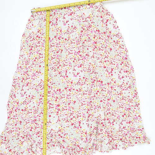 AND/OR Women’s Multicoloured Floral Midi Wrap Skirt Size 16