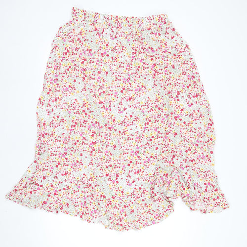 AND/OR Women’s Multicoloured Floral Midi Wrap Skirt Size 16