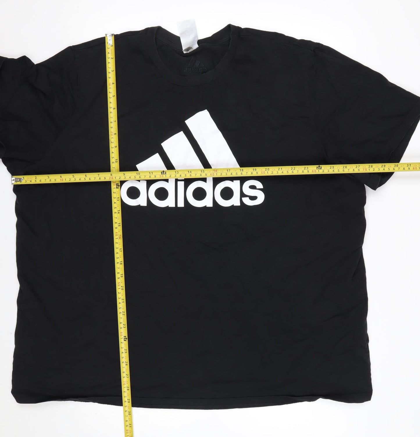 Adidas Men's Black 3XL Sports Graphic Cotton T-Shirt