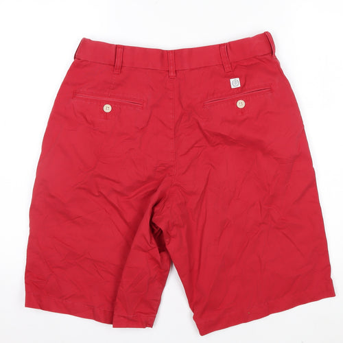 Marks and Spencer Blue Harbour Men's Red Chino Shorts 32in Waist