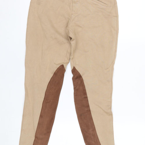 Zara Basic Women's Beige Skinny Twill Stretch Leggings Size S