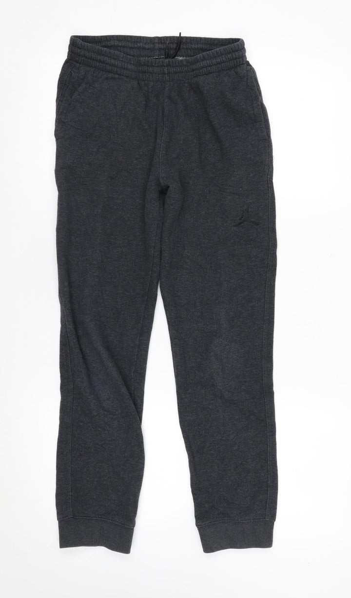 Jordan Boys Grey 12-13 Years Jogger Sweatpants Activewear Trousers