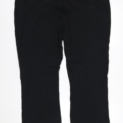 Marks and Spencer Women’s Black Regular Straight Leg Plus Size 24 Trousers