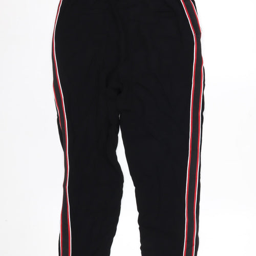 Marks and Spencer Women's Black Jogger Trousers Size 8 Regular Polyester
