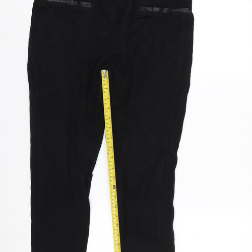 Debenhams Women’s Black Stretch Trousers Size 16 Regular Fit