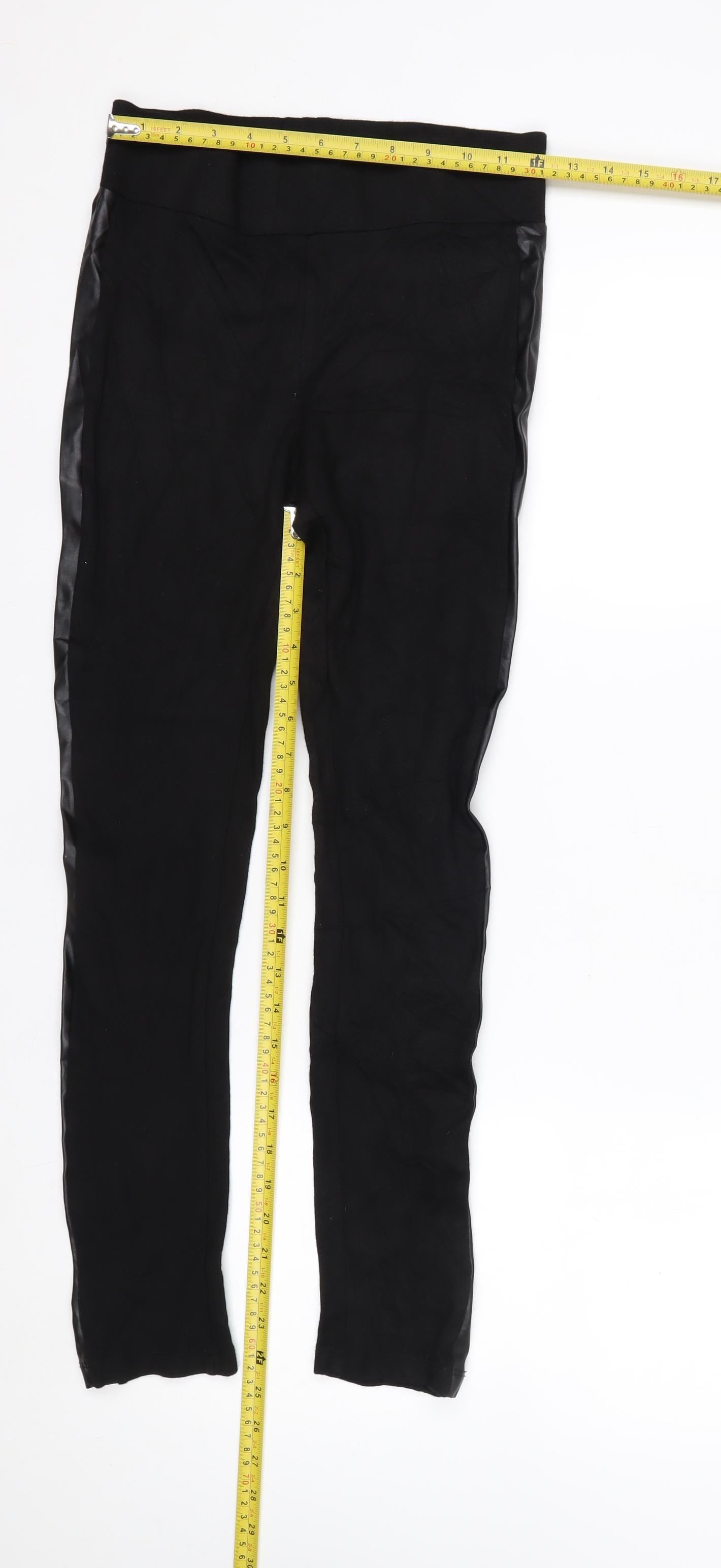 Dorothy Perkins Women's Black Size 10 Leggings Viscose Blend