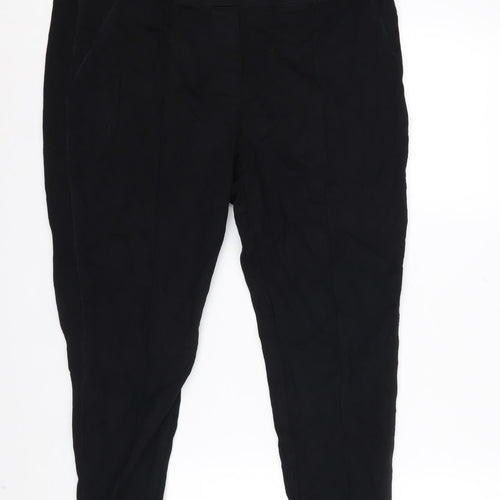 Marks and Spencer Women Black Size 20 Leggings Comfortable Stretch Viscose Blend