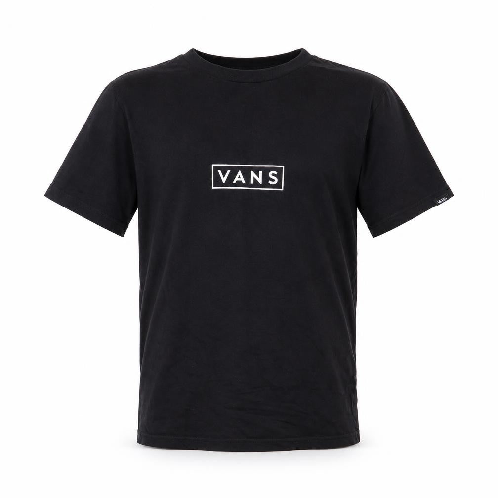 Vans Men's Black XS Custom Fit Cotton Logo T-Shirt