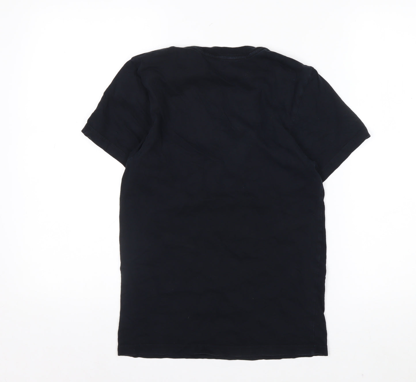 Vans Men's Black XS Custom Fit Cotton Logo T-Shirt