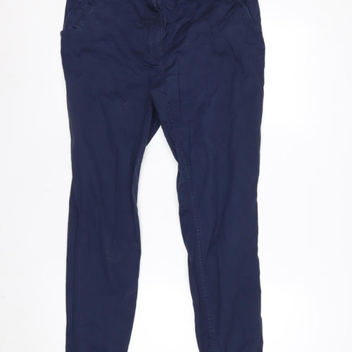 H&M Men's Blue Slim Fit Chino Trousers Size M 32x32
