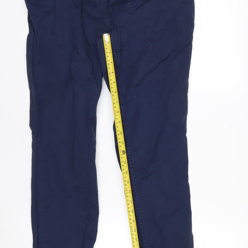 H&M Men's Blue Slim Fit Chino Trousers Size M 32x32