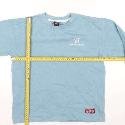 Next Boys Blue Long Sleeve Cotton Crew Neck T-Shirt 10 Years