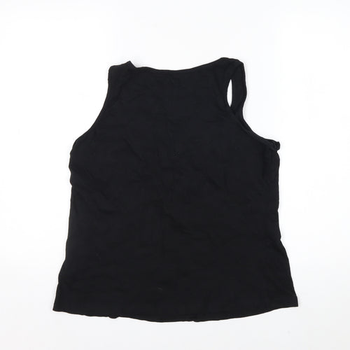 Esmara Women Black Beaded Scoop Neck Tank Top Size 14/16