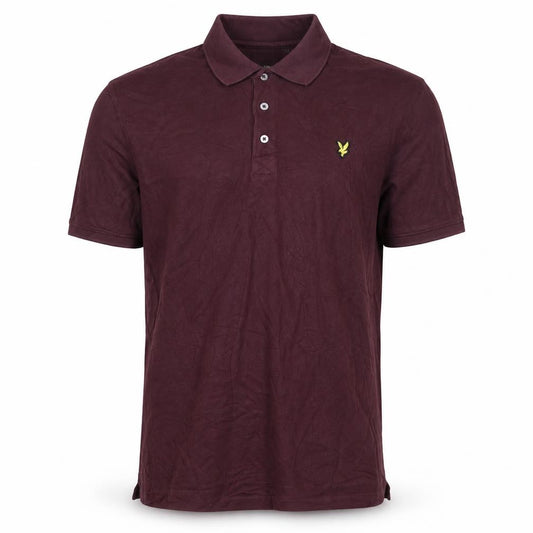 Lyle & Scott Men's Red 2XL Regular Fit Cotton Polo Shirt