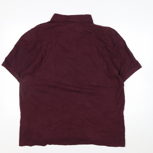 Lyle & Scott Men's Red 2XL Regular Fit Cotton Polo Shirt
