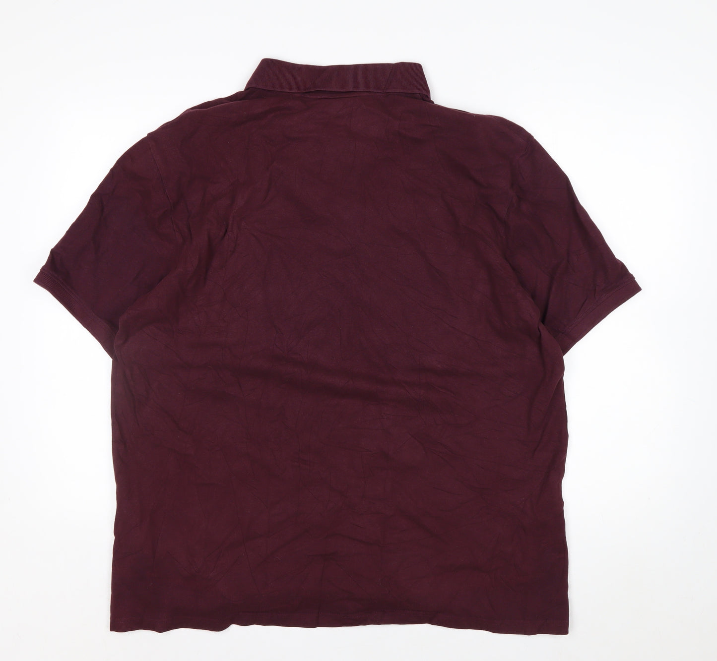 Lyle & Scott Men's Red 2XL Regular Fit Cotton Polo Shirt