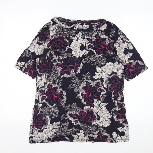 Marks and Spencer Women’s Multicoloured Floral Cotton Blouse Size 18