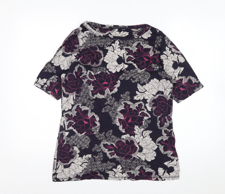 Marks and Spencer Women’s Multicoloured Floral Cotton Blouse Size 18