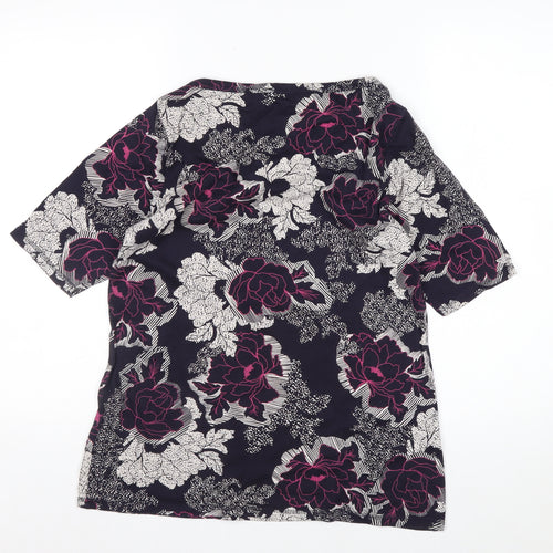 Marks and Spencer Women’s Multicoloured Floral Cotton Blouse Size 18