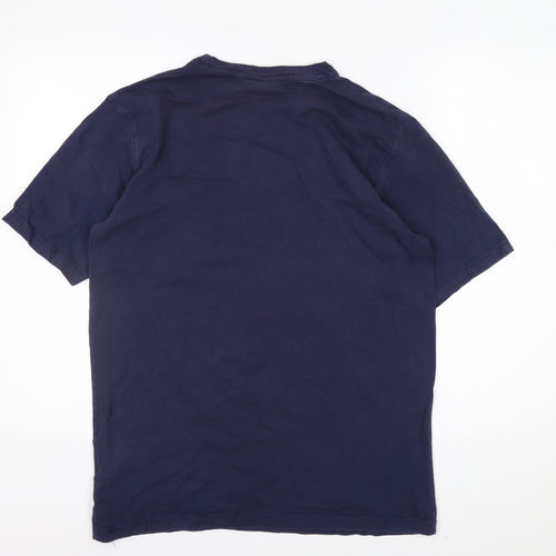 Peter Storm Men's Blue Graphic Mountain Cotton T-Shirt Size M