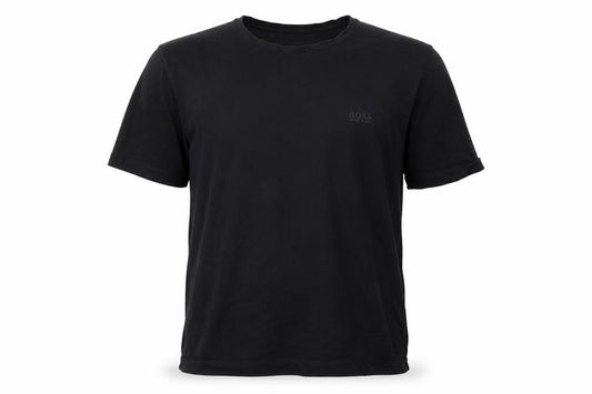 Hugo Boss Men's Black Cotton Crew Neck Short Sleeve T-Shirt M