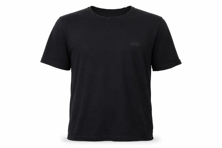 Hugo Boss Men's Black Cotton Crew Neck Short Sleeve T-Shirt M