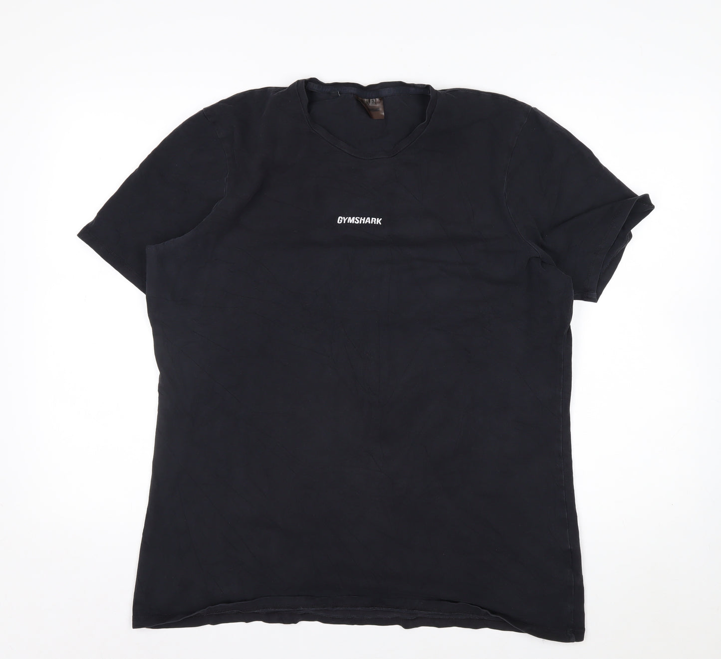 Gymshark Men's Black XL Slim Fit Cotton Stretch Training T-Shirt