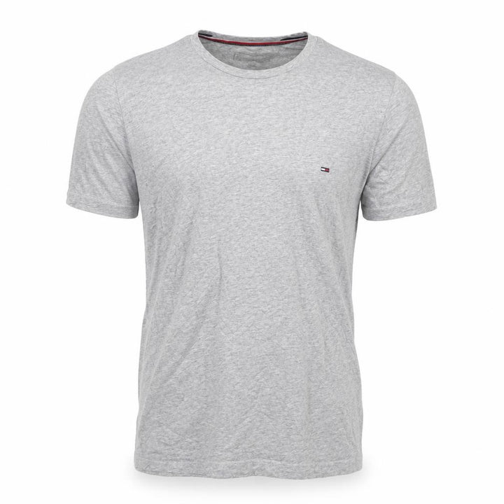 Tommy Hilfiger Men's Grey Crew Neck Cotton T-Shirt Size M