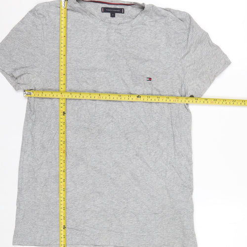Tommy Hilfiger Men's Grey Crew Neck Cotton T-Shirt Size M