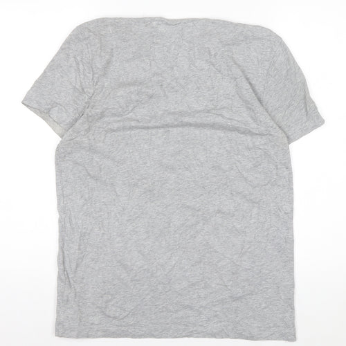 Tommy Hilfiger Men's Grey Crew Neck Cotton T-Shirt Size M