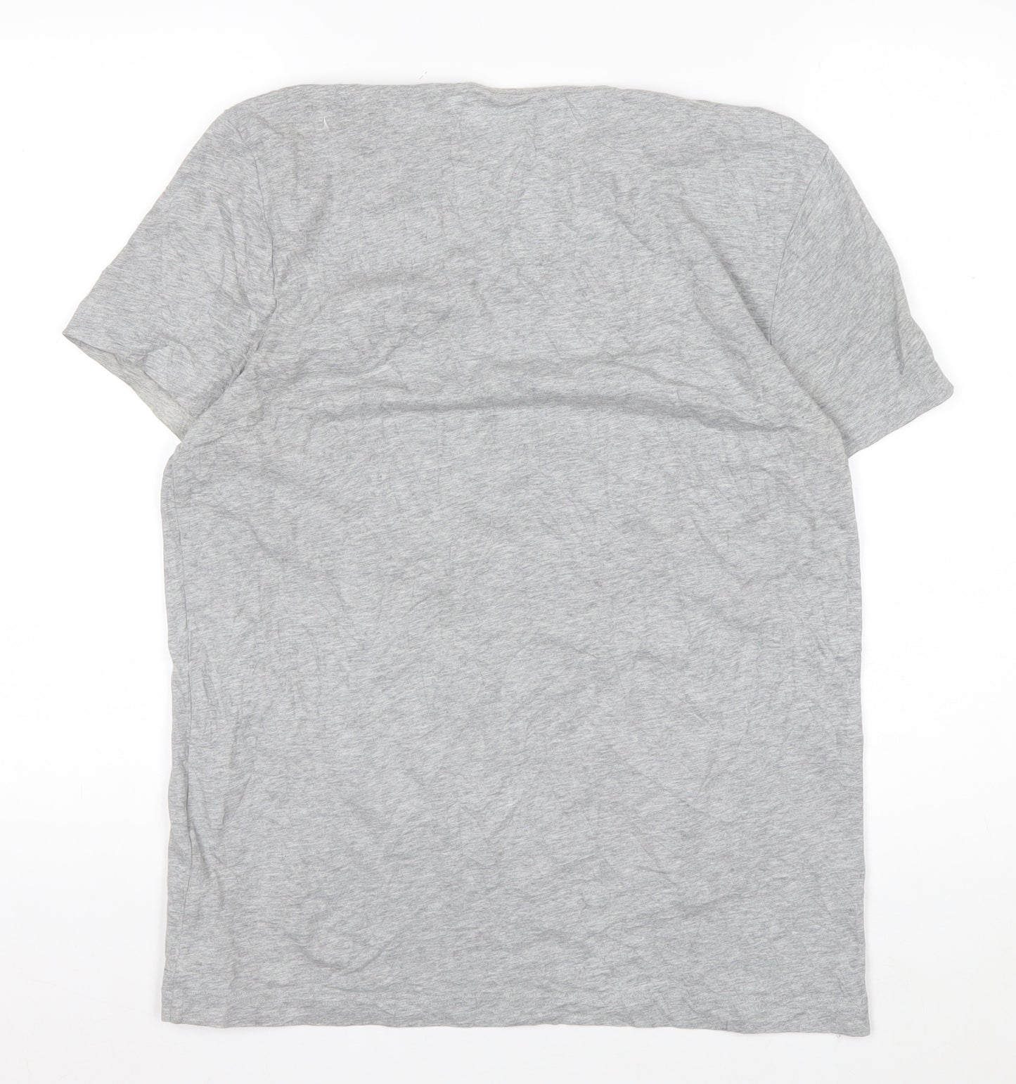 Tommy Hilfiger Men's Grey Crew Neck Cotton T-Shirt Size M
