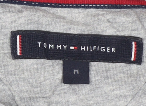 Tommy Hilfiger Men's Grey Crew Neck Cotton T-Shirt Size M