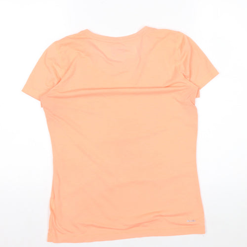 Adidas Womens Orange Climalite Prime Tee M Moisture Wicking T-Shirt