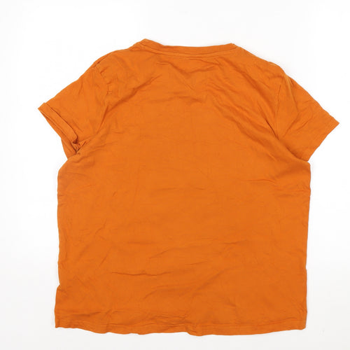 Disney Women’s Orange Winnie the Pooh T-Shirt M Casual Cotton Top