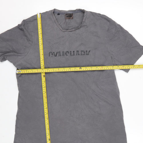 Gymshark Mens Grey XL Athletic Fit Short Sleeve Crew Neck T-Shirt