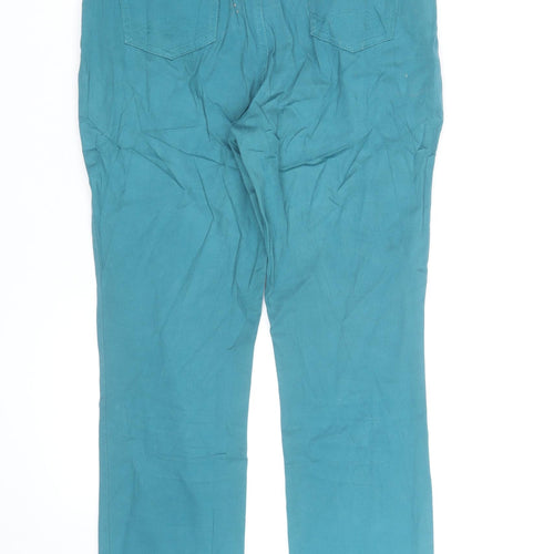 Papaya Women’s Teal Chino Trousers Size 14 Cotton Blend