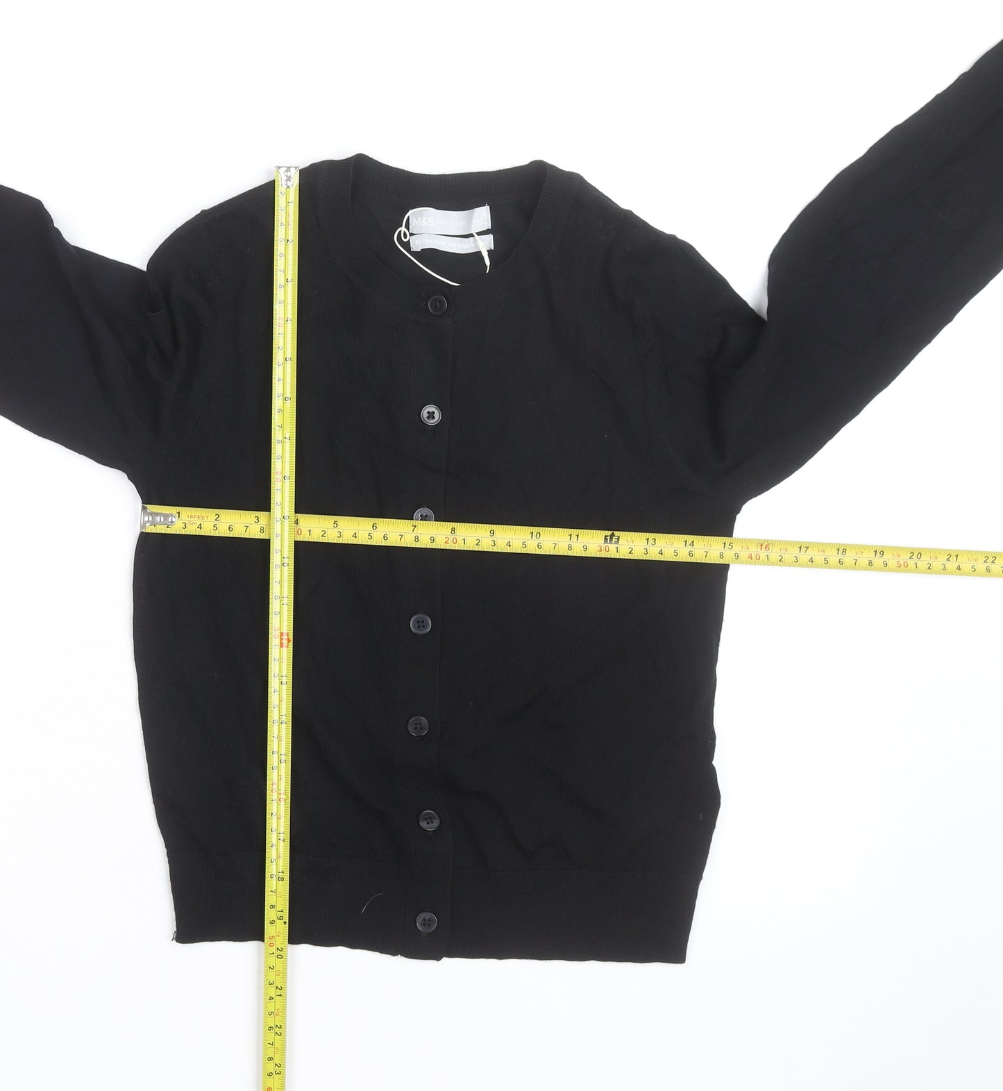 Marks and Spencer Women’s Black Merino Wool Cardigan M