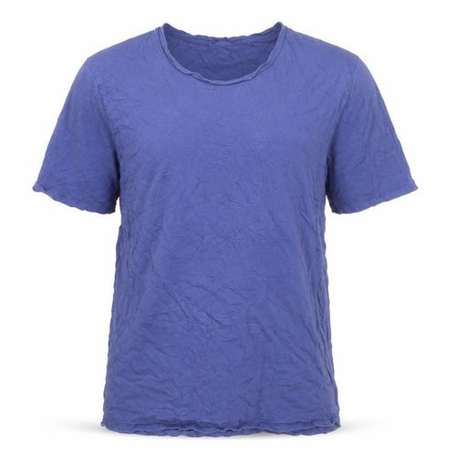 Jigsaw Men's Blue Cotton Crew Neck Regular Fit T-Shirt Size L