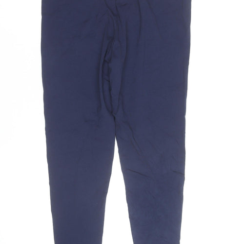 Marks and Spencer Women's Blue Jersey Cotton Stretch Leggings Size 16