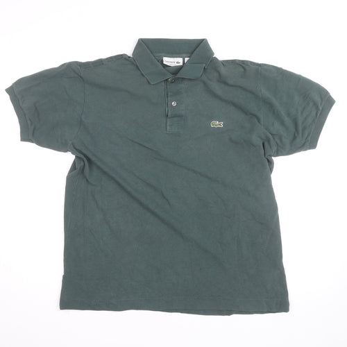 Lacoste Men's Green Classic Fit Cotton Polo Shirt Size L