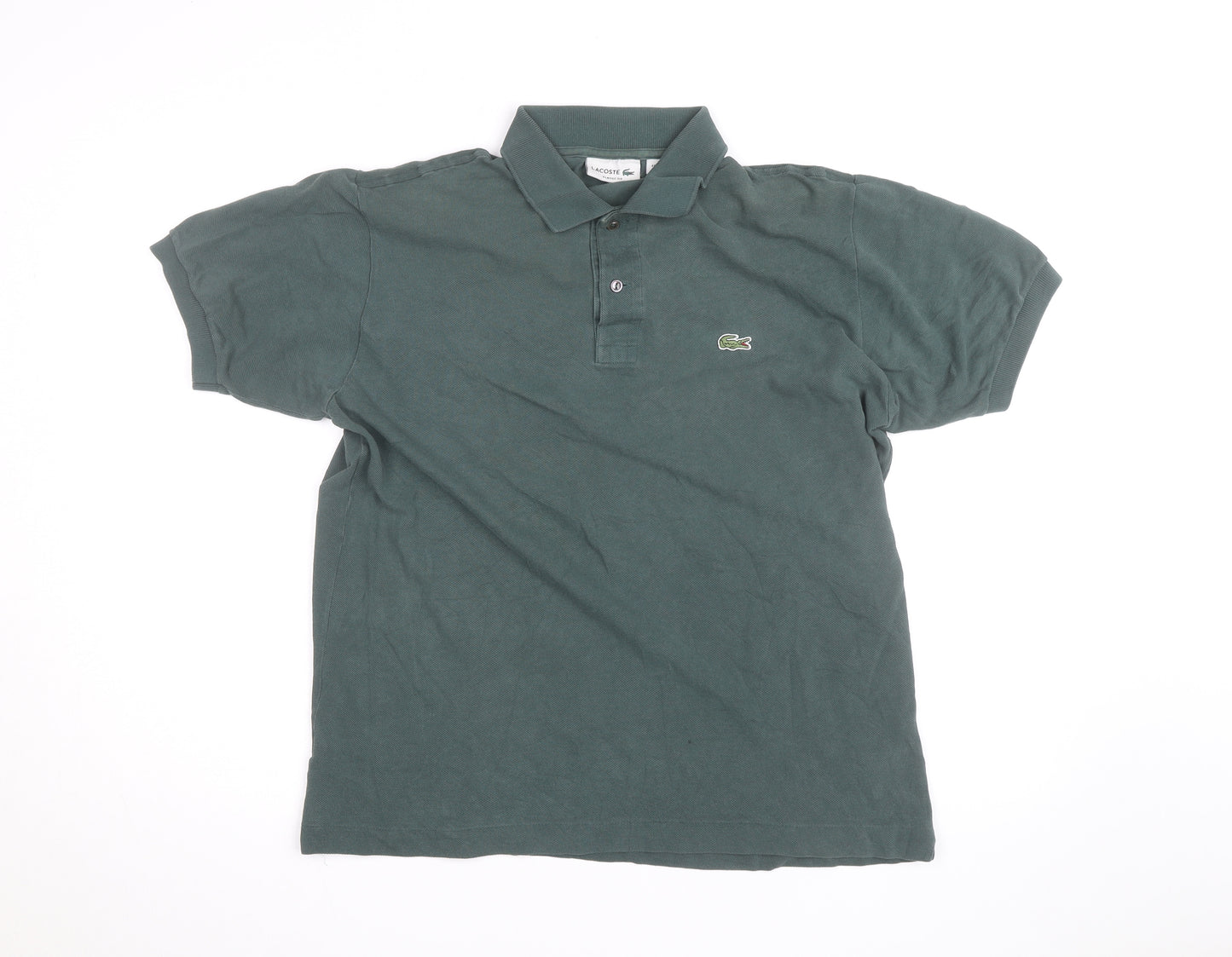 Lacoste Men's Green Classic Fit Cotton Polo Shirt Size L