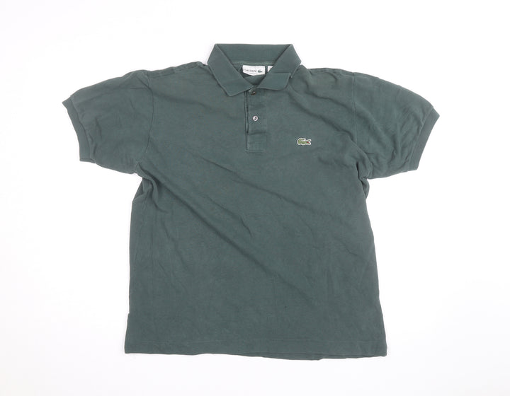 Lacoste Men's Green Classic Fit Cotton Polo Shirt Size L