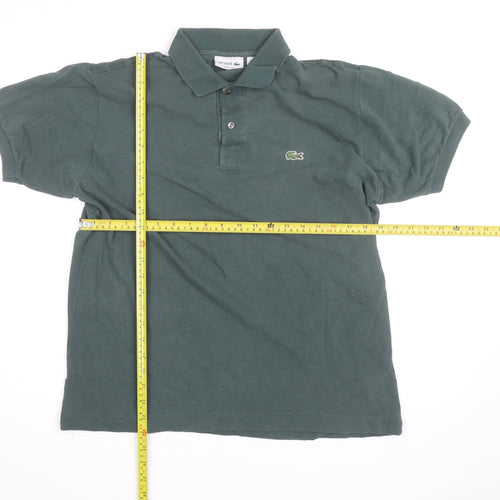 Lacoste Men's Green Classic Fit Cotton Polo Shirt Size L