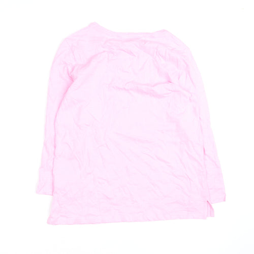 Crew Clothing Women’s Pink Long Sleeve Cotton T-Shirt Size 10