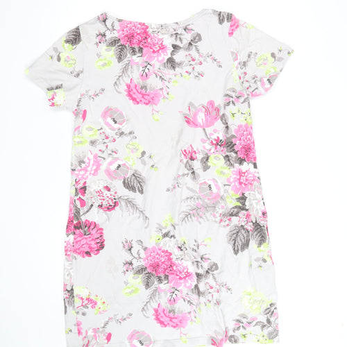 Joules Women’s Multicoloured Floral Cotton T-Shirt Dress Size 10