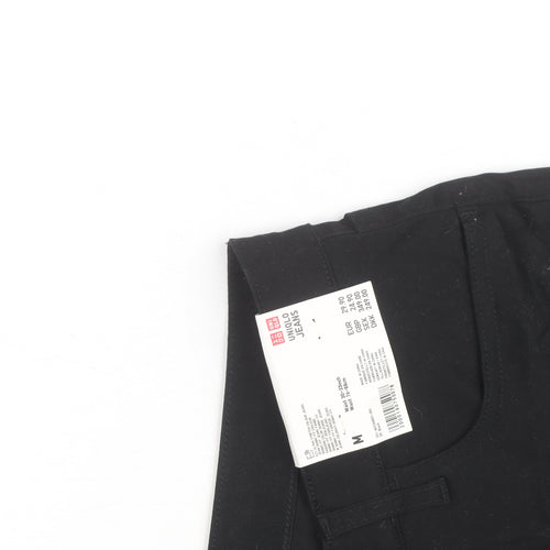 Uniqlo Men Black Slim Jeans Trousers Size M Cotton Blend