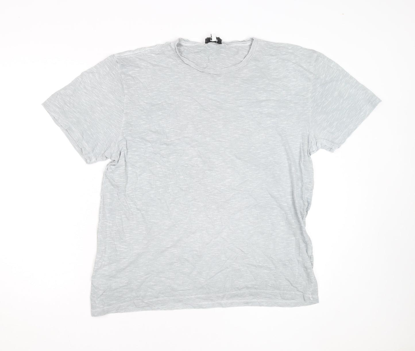 Reiss Men's Grey XL Crew Neck Cotton Short Sleeve T-Shirt