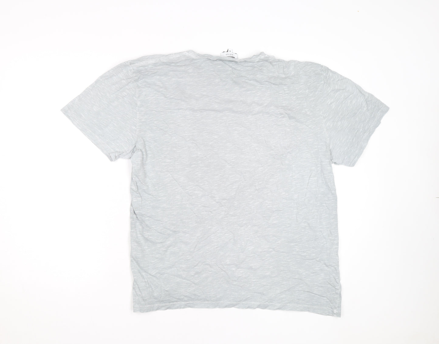 Reiss Men's Grey XL Crew Neck Cotton Short Sleeve T-Shirt