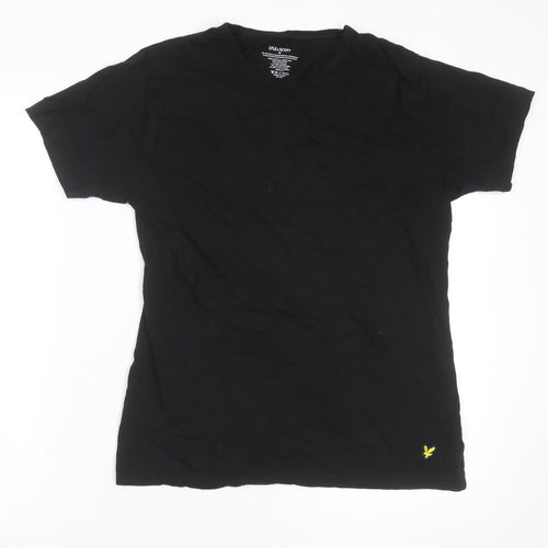 Lyle & Scott Men's Black Crew Neck Regular Fit Cotton T-Shirt M