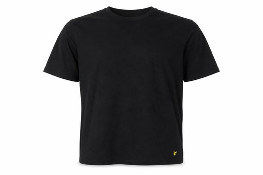 Lyle & Scott Men's Black Crew Neck Regular Fit Cotton T-Shirt M